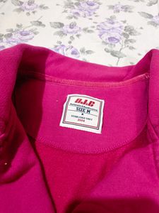 Fushia Pink Side Zip Jacket