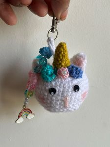 Handmade Unicorn Keychain