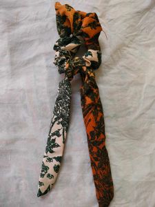 Floral Scrunchie &amp; Scarf Set