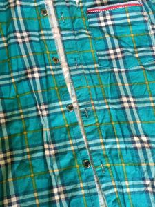 Blue Plaid Hoodie Shirt - Men&#39;s