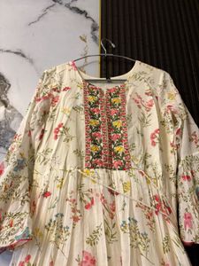 Floral Anarkali Suit Dress