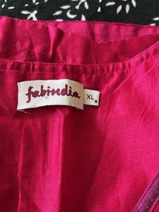 Elegant Pink Kurta - Fabindia