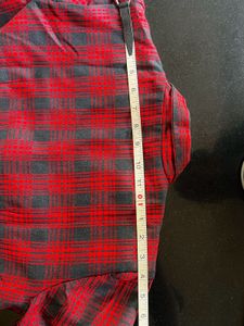 Red &amp; Black Plaid Blazer