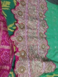 Green Embroidered Anarkali Suit