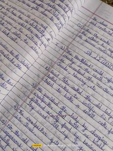 Hand Written Notes Of Class 9th English Both Books