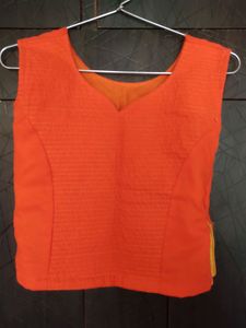 Crop Top Shrug And skirt