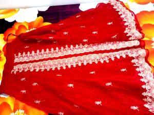 red ethnic lehenga skirt