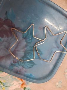 Star Hoop Earrings