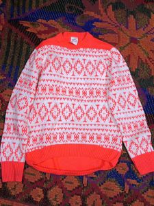 Retro Patterned Sweater