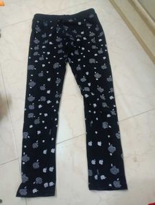 Black Pant Woth White Design