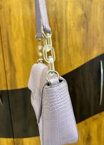 Lavender Flap Handbag