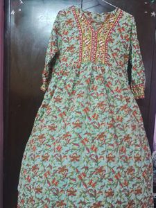 Floral Print Cotton Dress