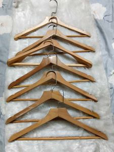 Combo Wooden Premium Hangers 7 Pieces Set