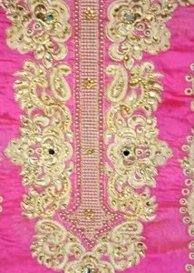 Elegant Pink Embroidered Kurta Set Without Stitch