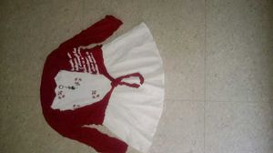Girls Red & White Dress