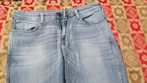 👖Light Blue Washed Denim Jeans–Classic Everyday🩵