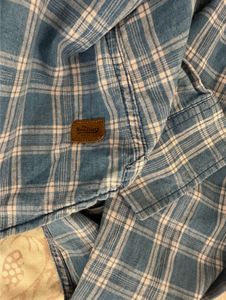 Blue Plaid Casual Shirt