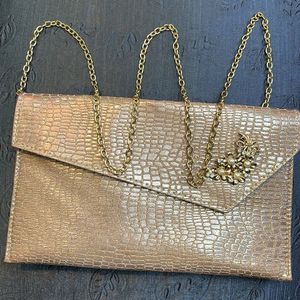 Elegant Gold Clutch