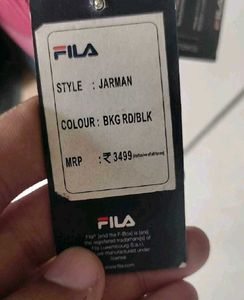 Fila Red Running Shoes