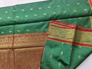 Elegant Green Silk Saree