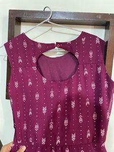 Burgundy Dress