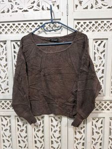🎀Imported Brown Knit Sweater D