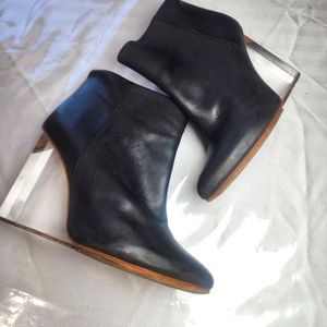Chic Black Transparent Ankle Boots