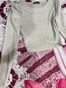 Zara Ribbed Crop Top