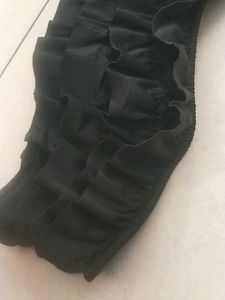 XL Black Ruffled Bikini Top(Joe Fresh)