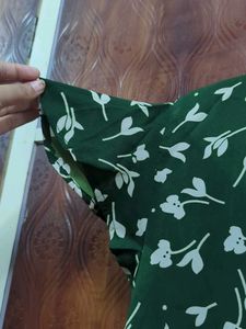 Printed Dark Green Shirt 💚