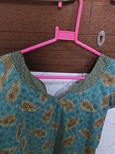 Green Chudidar Kurta Set
