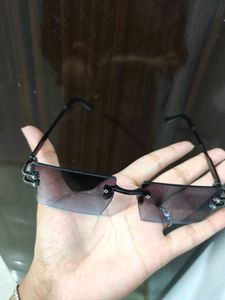 Rimless Rectangal sunglasses 😎