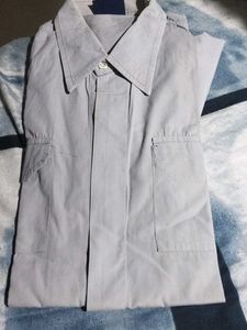 Vintage Grey Button-Up Shirt