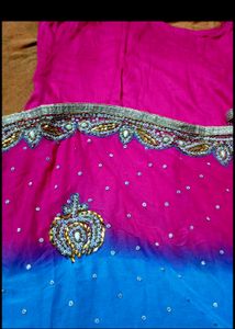 Partywear Heavy Kurti With Necklace Dpt