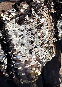 Sequined Mesh Top