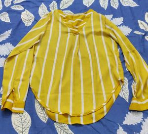 Yellow Striped Blouse