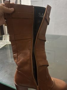 Brown Buckle Boots