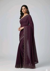 Elegant Purple Saree