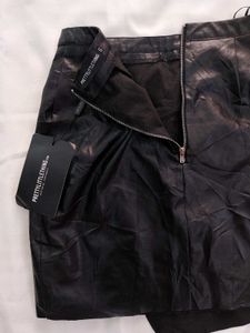 Asymmetrical Leather Mini skirt  Gothic Pintresty