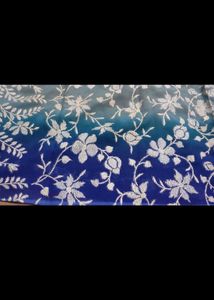 Blue Work Saree