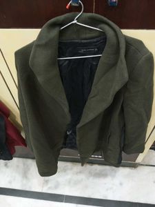 Zara Woman Green Coat