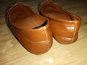 Brown Woven Flats