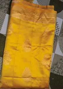 Navratri Special Elegant Yellow Saree