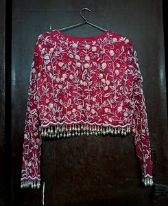 Ready to wear saree with full heavy Embroidered bl