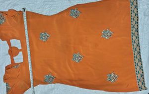 Silk Orenge Suit