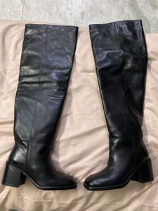 Black Knee High Boots