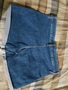 Denim Cuffed Shorts