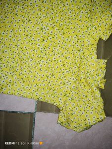 Yellow Floral Top