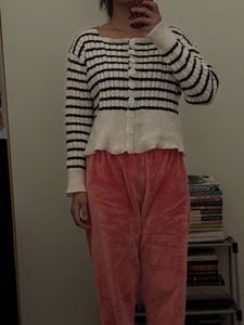 Striped Knit Cardigan