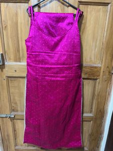Rani pink Salwar Kameez Suit With Dupatta
